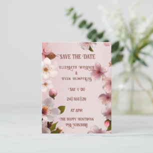 Elegant Floral Blossom Wedding Invitations