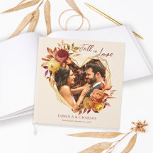 Elegant Floral Boho Fall in Love Photo Wedding