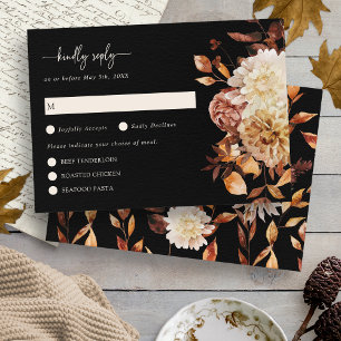 Elegant Floral Boho RSVP Card