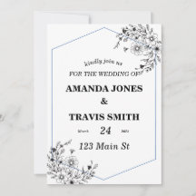 Elegant Floral Border with Geometric Frame