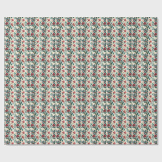 Elegant Floral Botanical Garden Flowers Pattern Wrapping Paper