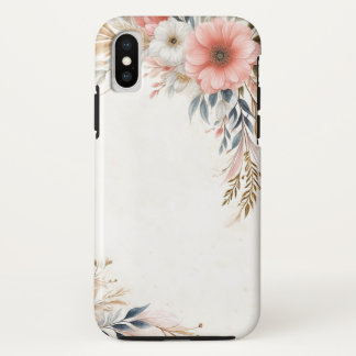 “Elegant Floral Botanical iPhone Case” iPhone X Case