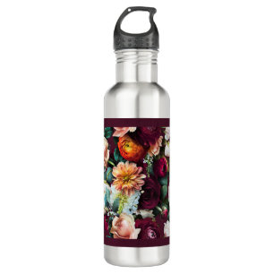 Elegant Floral Botanical Work Out Exercise  710 Ml Water Bottle