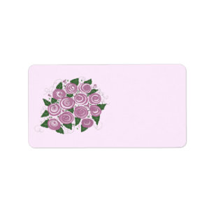 Elegant Floral Bouquet Label