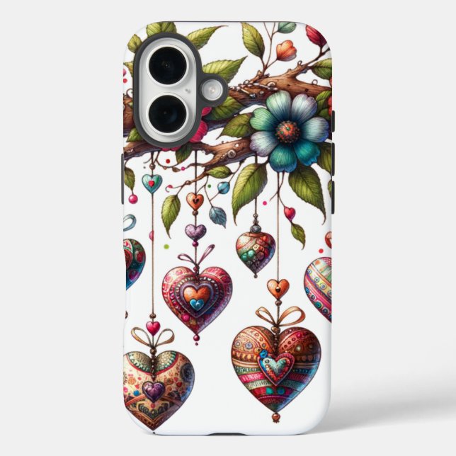  Elegant Floral Branch Sketch Phone Case (Back)