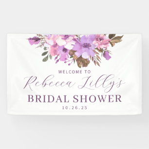Elegant Floral Bridal Shower Banner