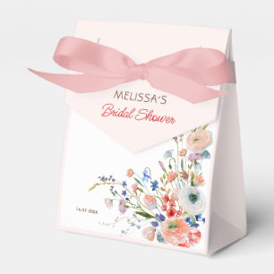 Elegant Floral Bridal Shower Favour Box