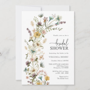 Elegant Floral Bridal Shower Invitation