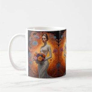 Elegant Floral Bride Wedding Collection Coffee Mug