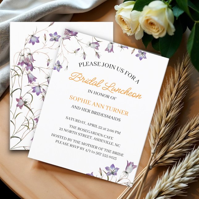 Elegant floral Budget Bridal Luncheon Invitation (Creator Uploaded)