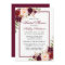 Elegant Floral Burgundy Bridal Shower Invitation