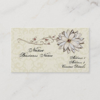 Elegant Floral Business Card