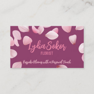 Elegant Floral Business Card for Florist