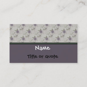 Elegant Floral Business or Profile Card Template
