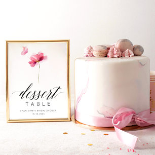 Elegant Floral Butterfly Bridal Shower Sign