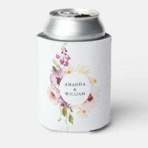 Elegant Floral Can Coolers