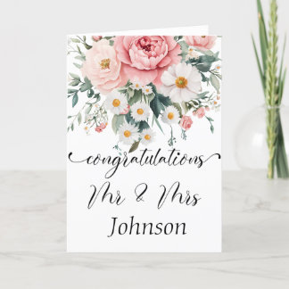 Elegant Floral Congratulations Card