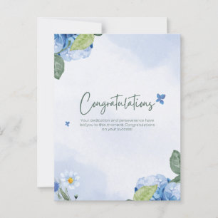 Elegant floral congratulations postcard