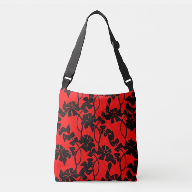 Elegant Floral Crossbody Bag (Front)