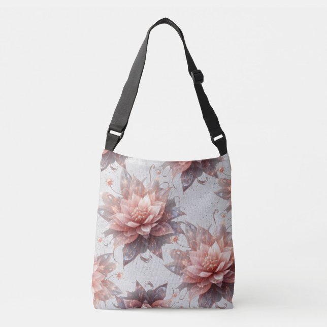 Elegant Floral Crossbody Bag – Hands Free Shoulder (Front)