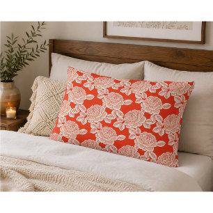 Elegant Floral Cushion with Vintage Charm
