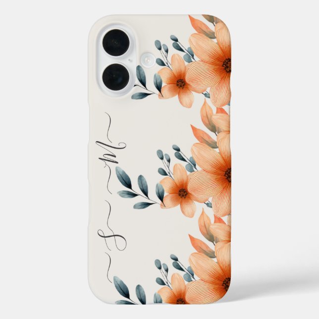 Elegant Floral Custom iPhone / iPad case (Back)
