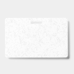 Elegant Floral Custom Name Badge ID Badge