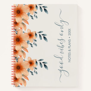 Elegant Floral Customizable Notebook