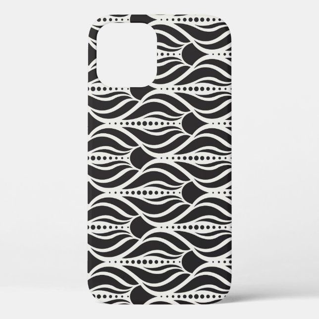 Elegant floral damask, art nouveau seamless patter Case-Mate iPhone case (Back)