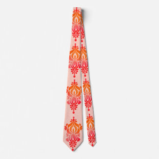 Elegant Floral Damask Chic Wedding Neck Tie