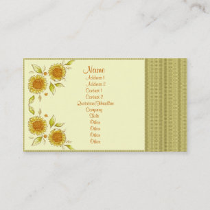 Elegant floral deco business card