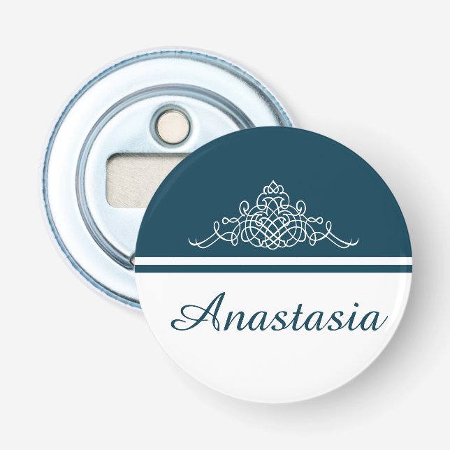 Elegant floral design bottle opener (Front)