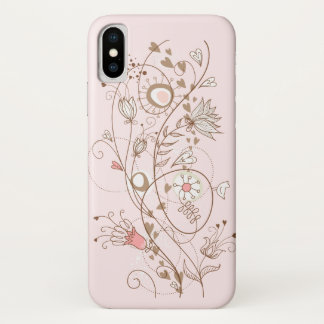 Elegant Floral Design iPhone X Case