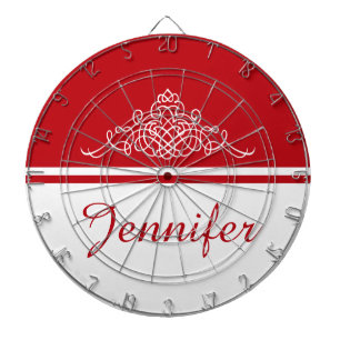 Elegant floral design dartboard