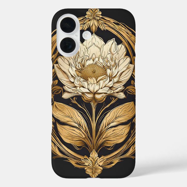 Elegant Floral Design Featuring Ornate Patterns Case-Mate iPhone Case (Back)