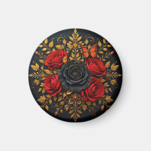 Elegant Floral Design Magnet