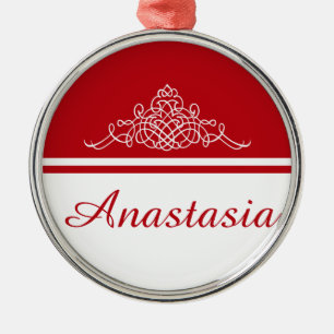 Elegant floral design metal ornament