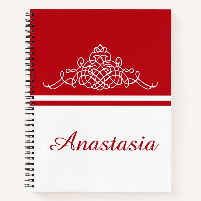 Elegant floral design notebook (Front)