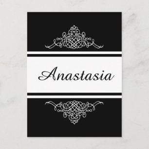 Elegant floral design postcard