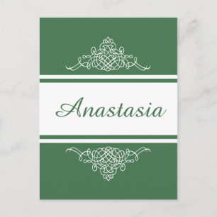 Elegant floral design postcard