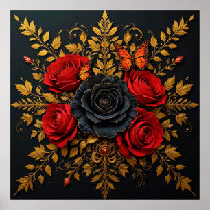 Elegant Floral Design Poster