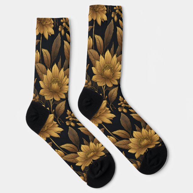 Elegant floral design  socks (Right)