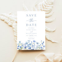 Elegant Floral Dusty Blue Wedding