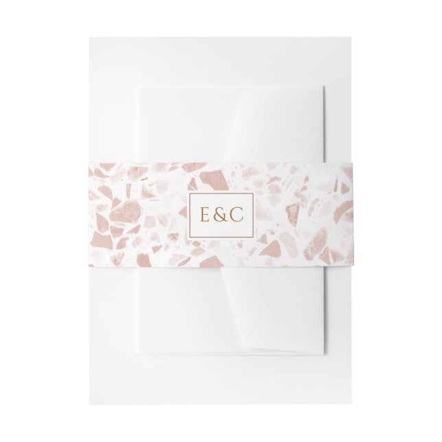 Elegant Floral Eucalyptus Wedding Invitation Belly Band (Front Example)