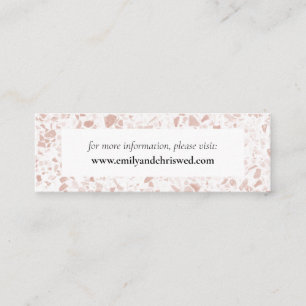 Elegant Floral Eucalyptus Wedding Mini Business Card