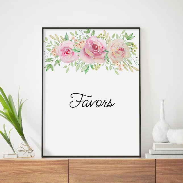 Elegant Floral Favours Poster (Creator Uploaded)
