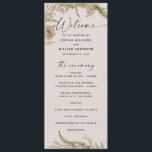 Elegant Floral & Fern Wedding | Botanical Garden Program<br><div class="desc">Celebrate your big day with this elegant botanical wedding program, featuring soft watercolor ferns, delicate greenery, and neutral florals. The minimalist design combines clean typography with natural accents, creating a timeless piece that guides guests through your ceremony and reception. The front highlights the wedding details and ceremony order, while the...</div>