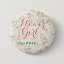Elegant Floral Flower Girl Pin Reception | Shower