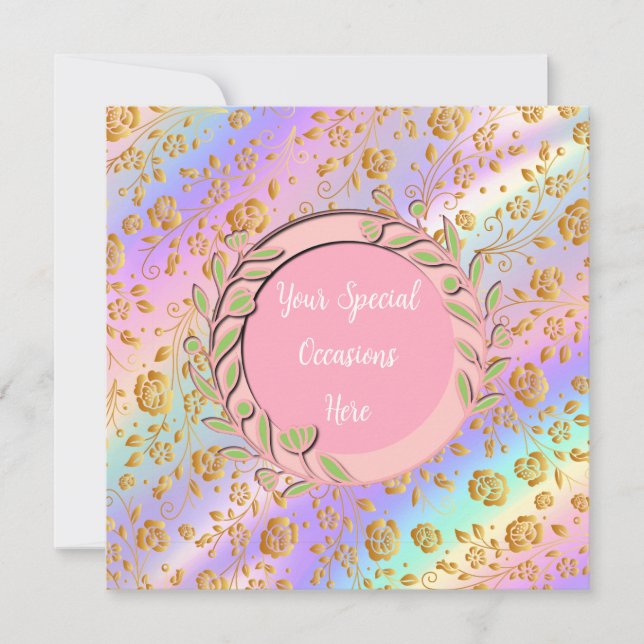 Elegant Floral Frame: for Every Occasion Invitation (Front)