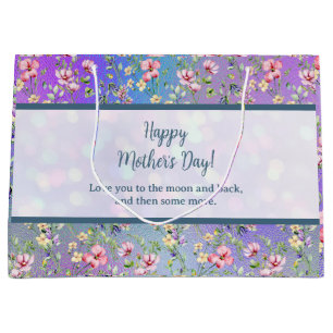 Elegant Floral Frame: for Every Occasion Large Gift Bag